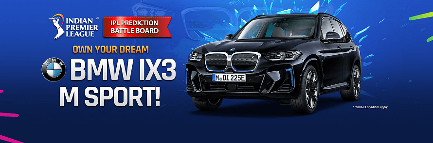 Win BMW iX3 M Sport – IPL Prediction Battle Board